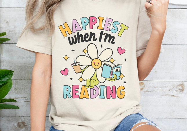 Happiest When Reading TShirt