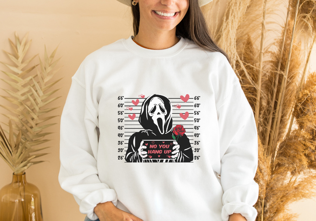 Ghost Face Inspired Valentines Horror Crewneck