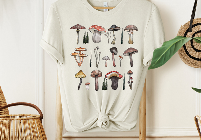 Retro Mushroom Collage Tee