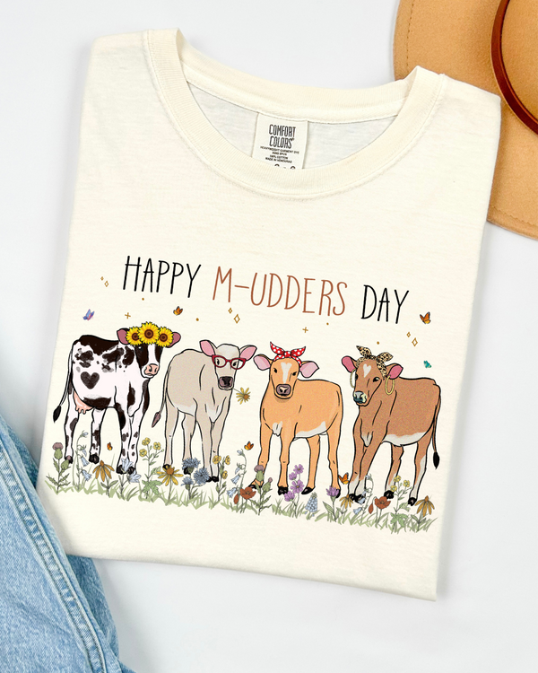 Happy M-Udders Day | Comfort Colors TShirt Ivory