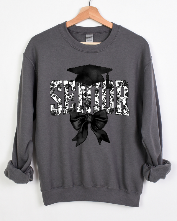 Senior Coquette | Crewneck Charcoal