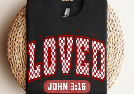 Loved John 3:16 Varsity | Crewneck | Preorder