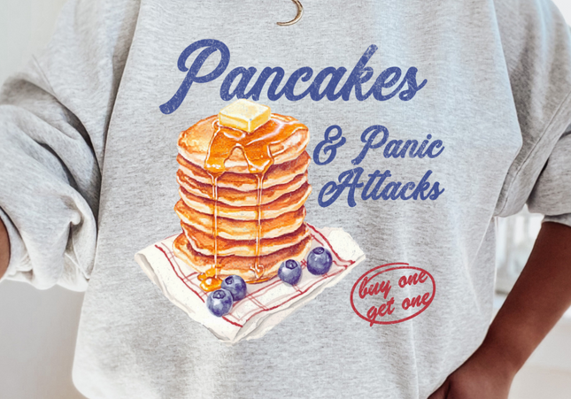 Pancakes & Panic Attacks | Crewneck Ash