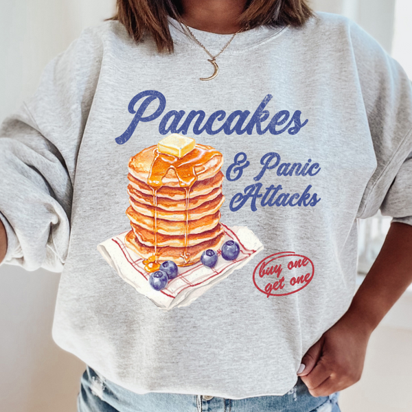 Pancakes & Panic Attacks | Crewneck Ash