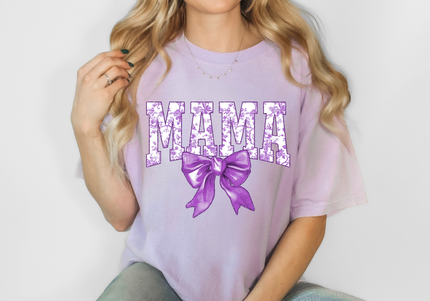 Mama Floral Coquette | Comfort Colors Tshirt Orchid