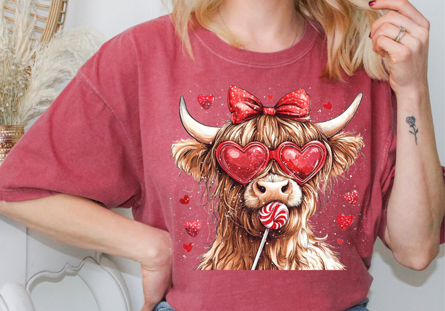 Valentine Heifer | Comfort Colours TShirt | Preorder