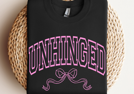 Unhinged Coquette | Crewneck Black