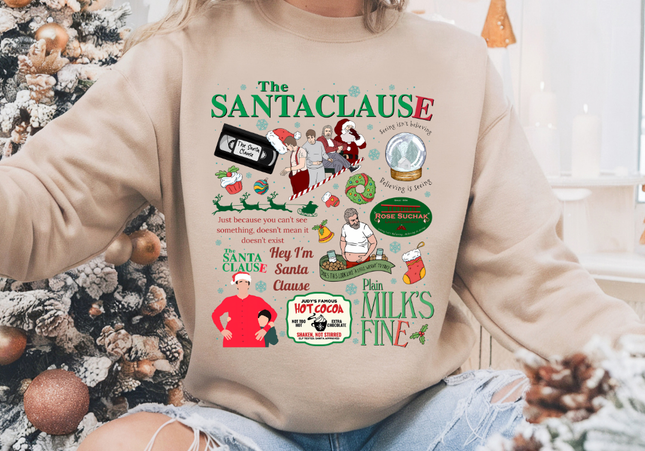 Santa Clause Collage Crewneck