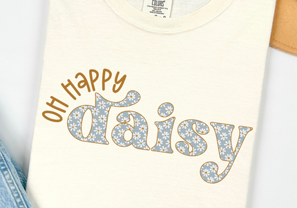 Happy Daisy | Comfort Colors TShirt Ivory