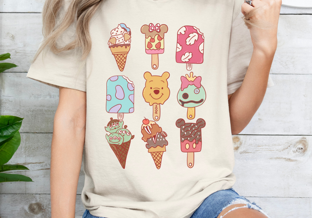 Summer Magical Popsicle Collage Tee