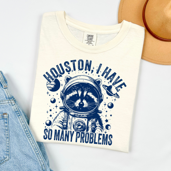 Houston I Have Problems | Comfort Colors TShirt Ivory
