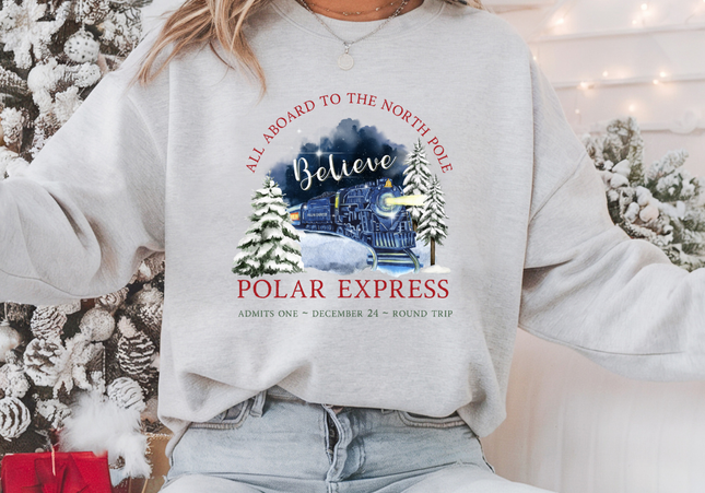 Polar Express Inspired Crewneck