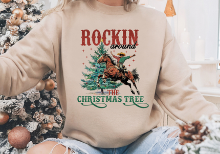 Rockin' Around The Christmas Tree Country Crewneck