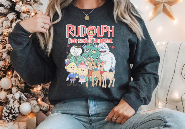 Rudolph Vintage Inspired Crewneck