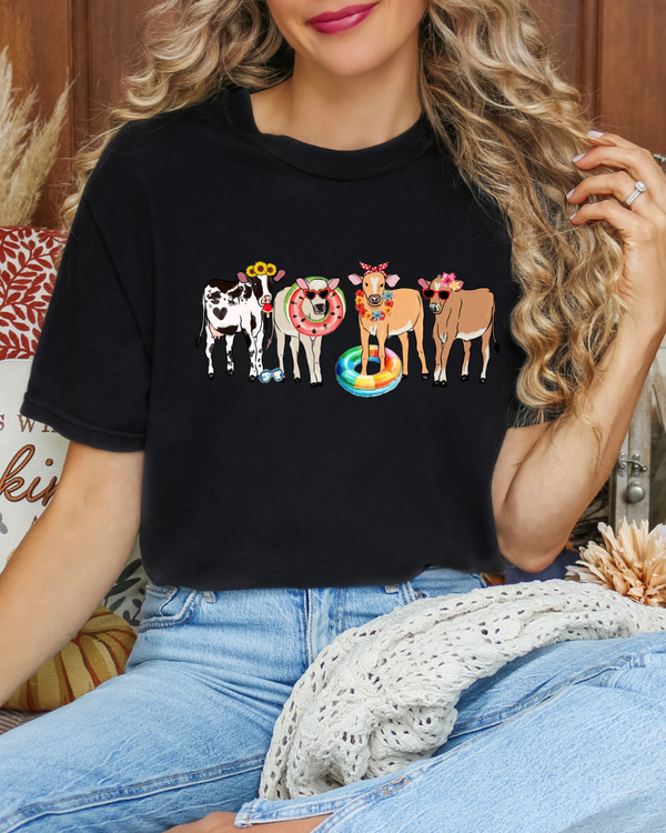 Summer Cows | Gildan Black