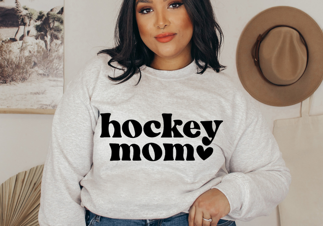Hockey Mom Minimalist Crewneck