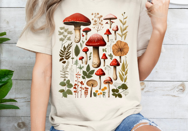 Mushroom Collage Tee