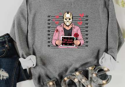 Horror Valentine Mug Shots | Crewneck Graphite | Preorder