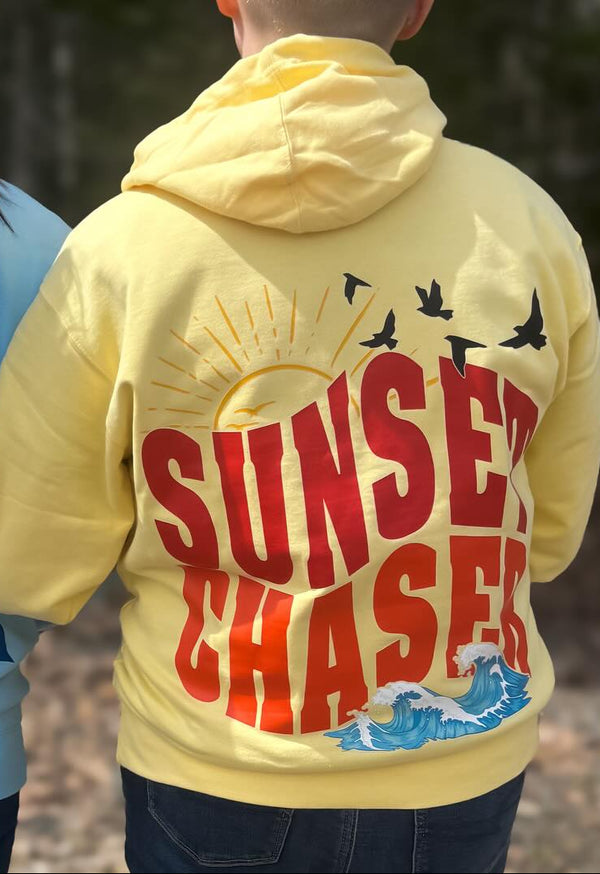 Sunset Chaser | Hoodie Light Yellow | Independant Brand