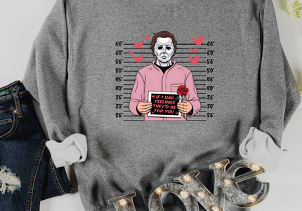 Horror Valentine Mug Shots | Crewneck Graphite | Preorder