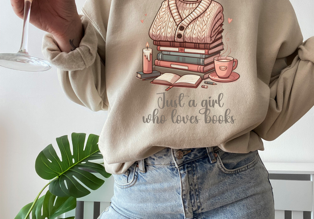 Just A Girl Who Loves Books Crewneck