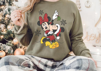 Mouse Christmas Kisses Crewneck