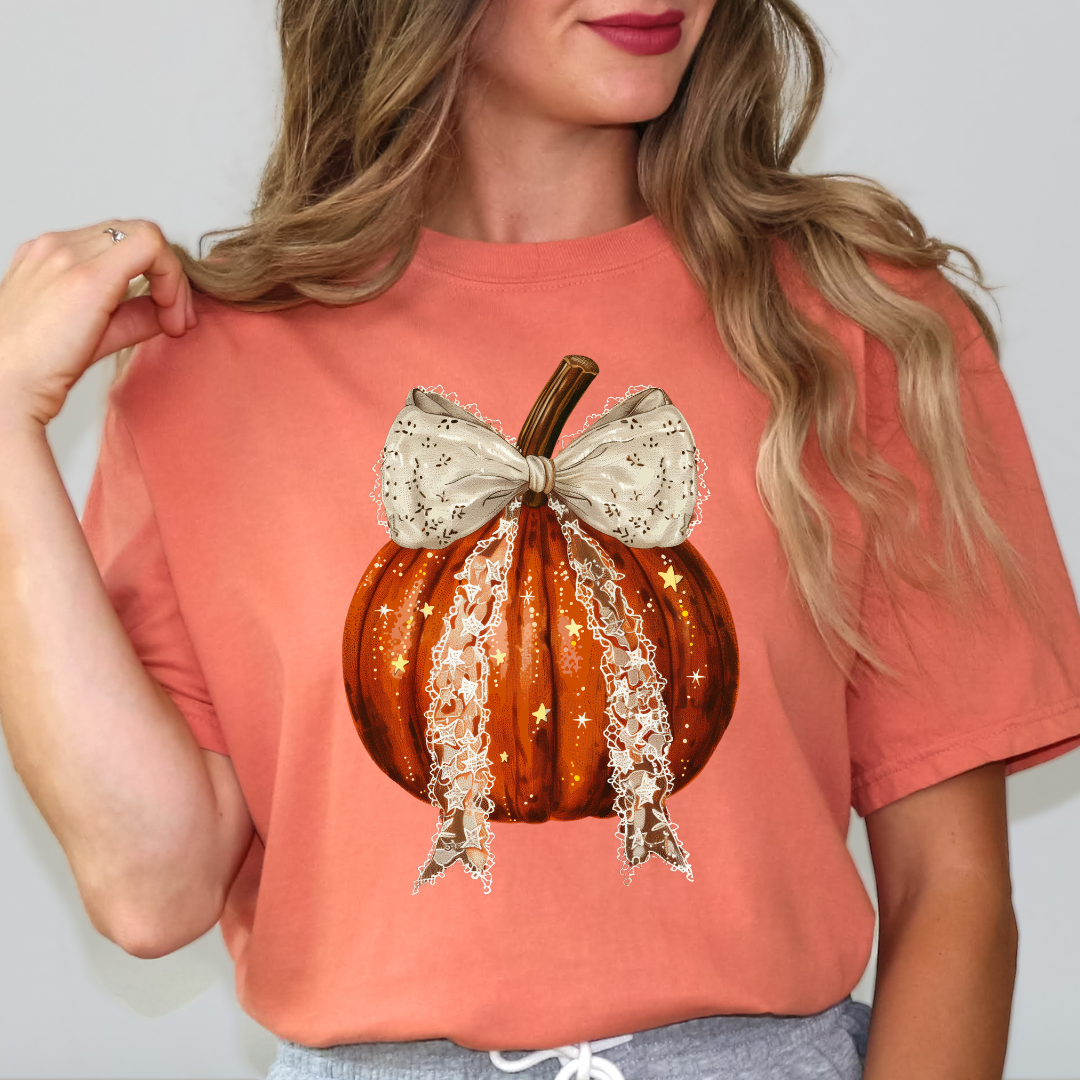 Pumpkin Spice Cheetah Print Tee