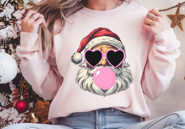 Bubblegum Santa Crewneck