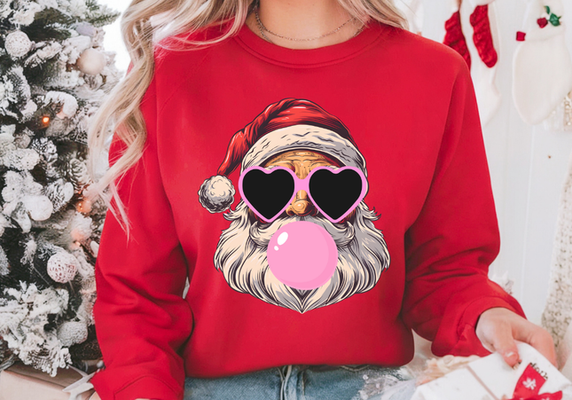 Bubblegum Santa Crewneck