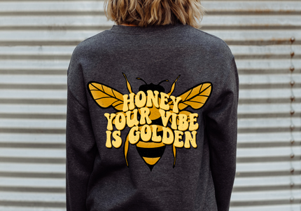 Honey You Are Golden | Sweater Dark Heather