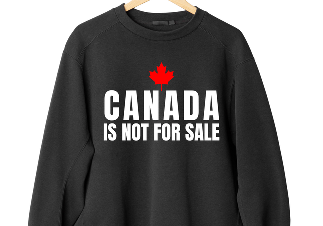 Canada Is Not For Sale | Crewneck Black