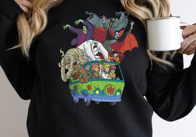 Spooky Scooby Doo Mystery Van Crewneck