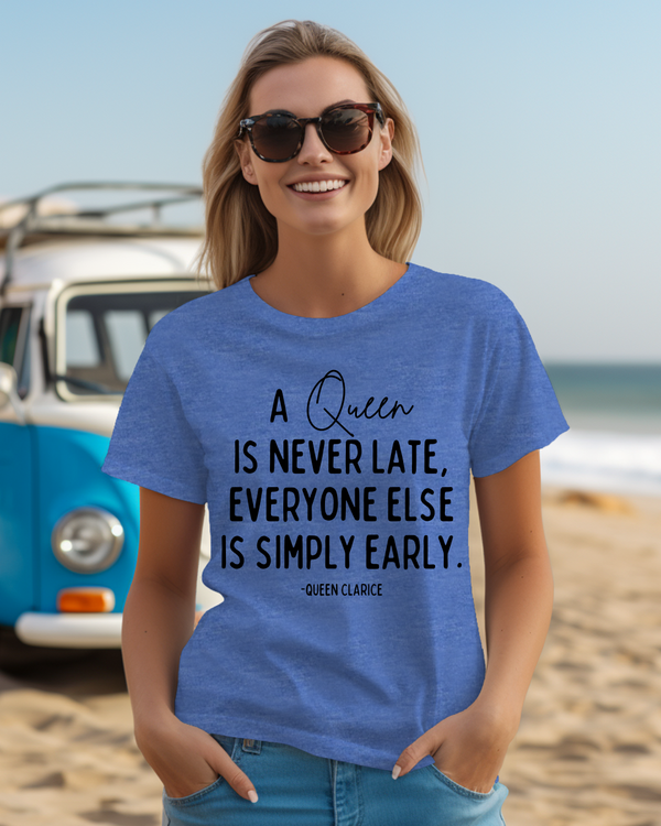 Princess Diaries Quote | Gildan Heather Blue