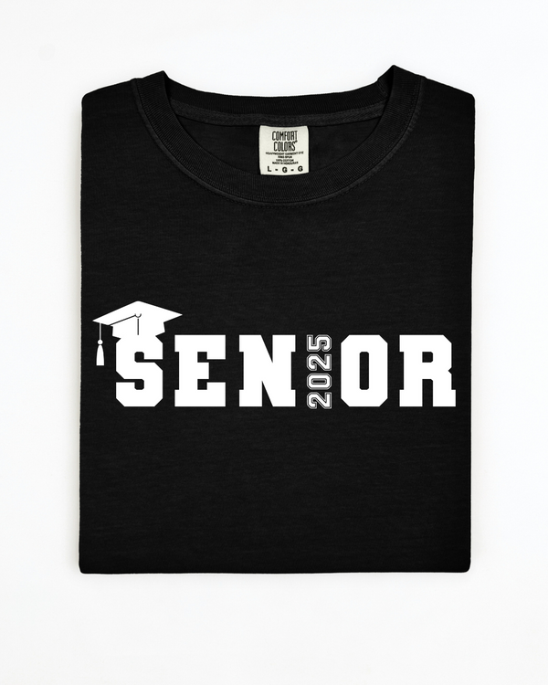 Senior 2025 | Comfort Colors TShirt Black