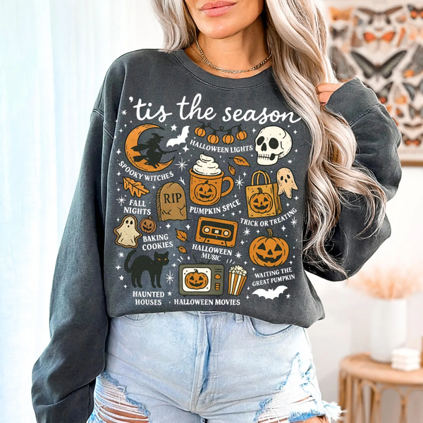 Tis The Season Fall | Crewneck Charcoal