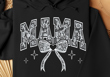 Mama Lace | Hoodie Black