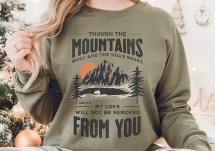 Mountains Scripture Crewneck