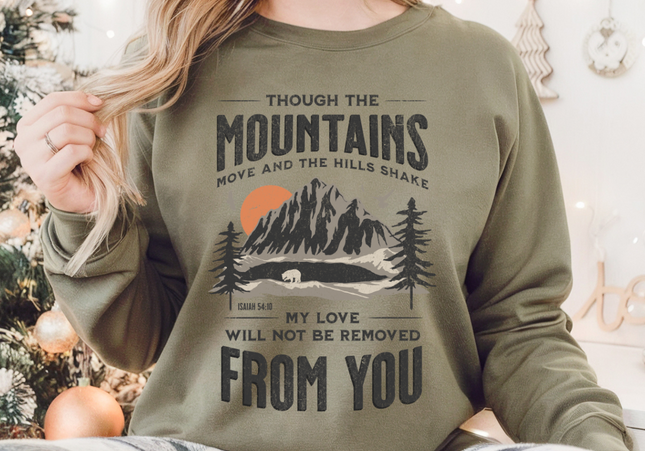 Mountains Scripture Crewneck