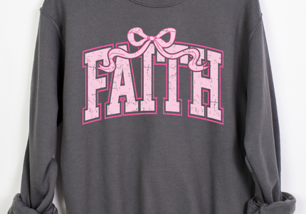 Faith Coquette | Crewneck Charcoal