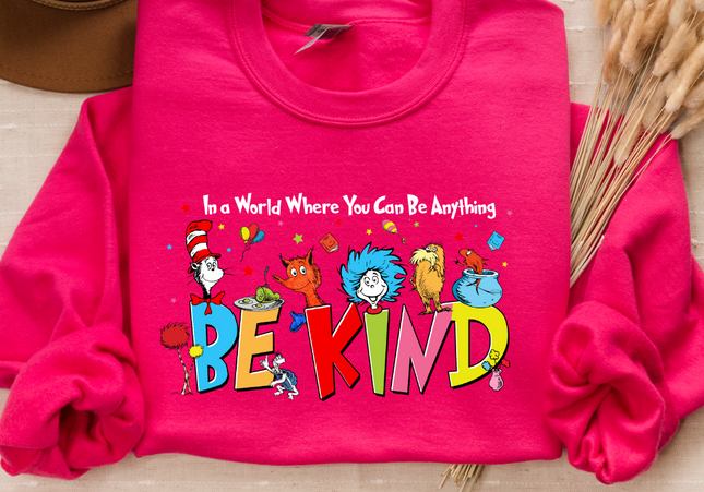 Be Kind | Pink Shirt Day | Gildan - Heliconia