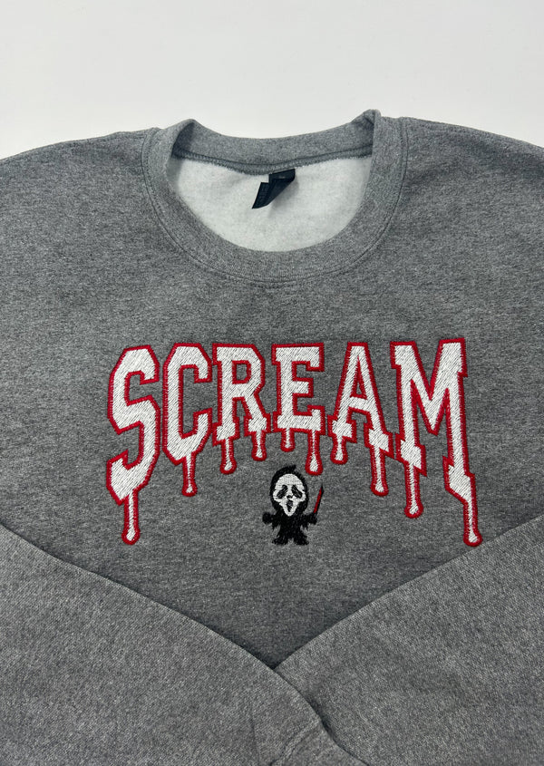 Scream Embroidered | Graphite
