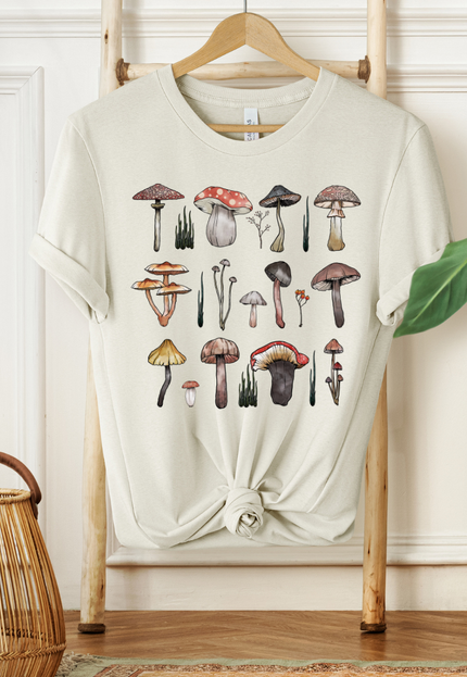 Retro Mushroom Collage Tee