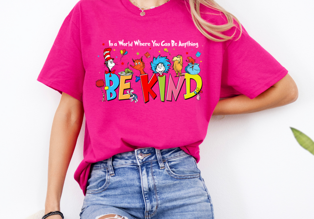 Be Kind | Pink Shirt Day | Gildan - Heliconia