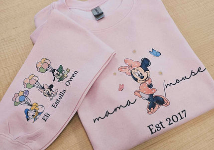 Mama Mouse Minnie Inspired Mama Custom Crewneck