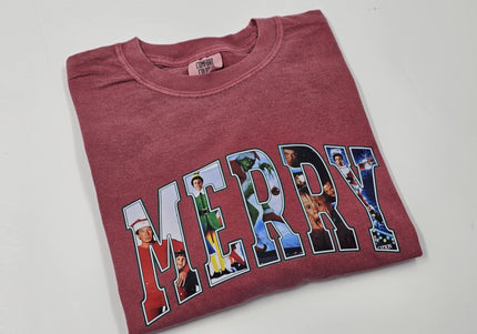 Merry Varsity Christmas Movies Tee