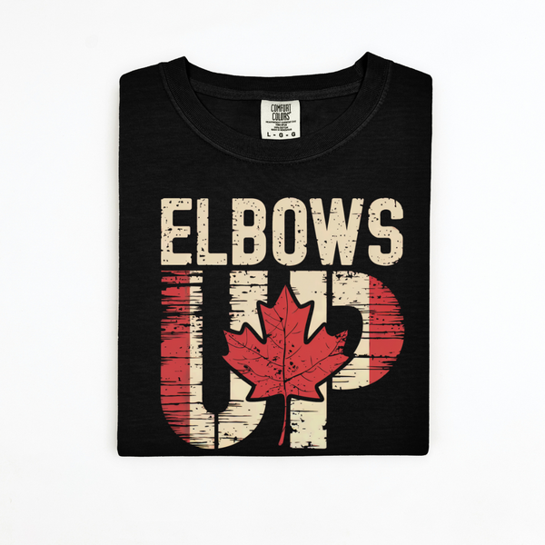 Elbows Up Vintage | Comfort Colors TShirt Black
