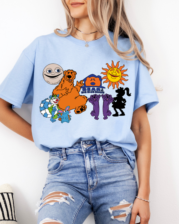 Bear Blue House | Gildan Light Blue