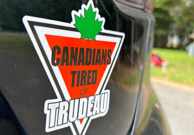 Canadians Tired of Trudeau Car Decal