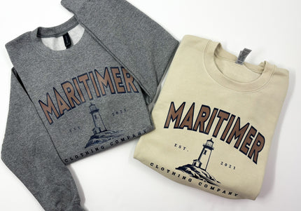 Maritimer Lighthouse Varsity Crewneck