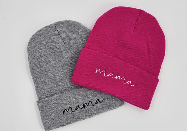 Mama Embroidered Beanie